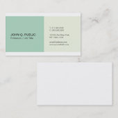 Elegante Kleuren Professioneel Creatief Modern Visitekaartje (Voorkant / Achterkant)