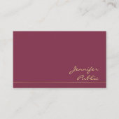 Elegante Kleuren Trendy Moderne Zijdeafwerking Lux Visitekaartje (Voorkant)