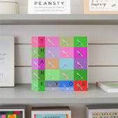 Elegante kleurrijke Abstracte Daisy Bloemen Dank u Bedankkaart