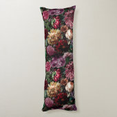 Elegante  kleurrijke bloem lichaamskussen (Achterkant (Verticaal))