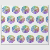 Elegante kleurrijke bloem van het leven libel kuns cadeaupapier (Vlak)