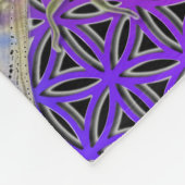 Elegante kleurrijke bloem van het leven libel kuns fleece deken (Hoek)