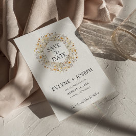 Elegante Kleurrijke Bloemen Moderne Unieke Boho Br Save The Date