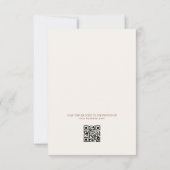 Elegante Kleurrijke Boho Bogen QR Code Trouwen Bedankkaart (Achterkant)