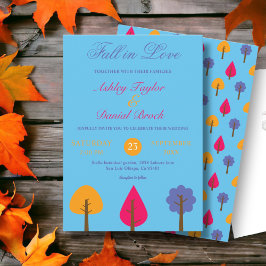 Elegante Kleurrijke Bomen Blauwe Rustieke Zomer Br Kaart