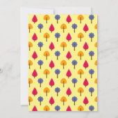 Elegante Kleurrijke Bomen Herfst in Liefde Rustiek Kaart (Achterkant)