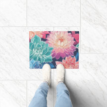 Elegante kleurrijke Dahlia bloemen op donkere acht