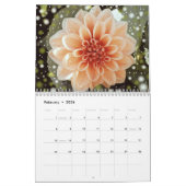 Elegante kleurrijke Dahlias Botanische Kalender (Feb 2026)