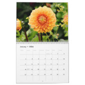 Elegante kleurrijke Dahlias Botanische Kalender (Jan 2026)