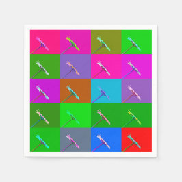 Elegante kleurrijke Daisy Squares, Leuke Bloemen Servet