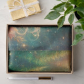 Elegante Kleurrijke Eenhoorn Portret Decoupage Tissuepapier (Geschenk)