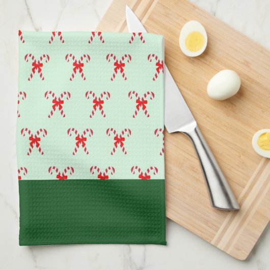 Elegante kleurrijke feestelijke winter vrolijke ke theedoek (Quarter Fold)