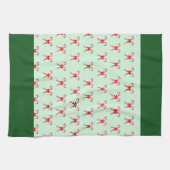 Elegante kleurrijke feestelijke winter vrolijke ke theedoek (Horizontaal)