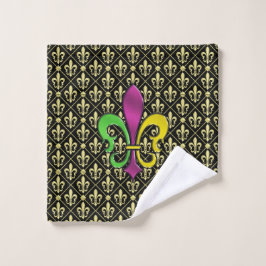 Elegante Kleurrijke Fleur De Lis Handdoek