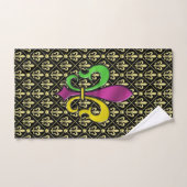 Elegante kleurrijke Fleur De Lis Handdoek (Handdoek)