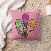 Elegante Kleurrijke Fleur De Lis Ontwerp Kussen (Deken)