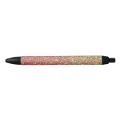 Elegante kleurrijke glitter zwarte inkt pen (Voorkant)