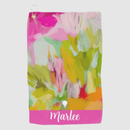 Elegante kleurrijke golfhanddoek voor dames