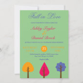 Elegante Kleurrijke Herfst in Liefde Sage Rustieke Kaart (Voorkant)