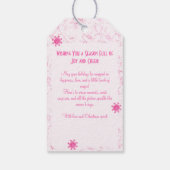 Elegante kleurrijke kitsch Waterverf Ditsy vakanti Cadeaulabel (Achterkant)