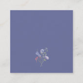 Elegante kleurrijke lente Wildflower QR Code Detai Informatiekaartje (Achterkant)