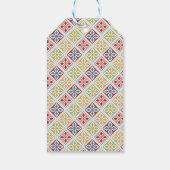 Elegante kleurrijke Marokkaanse tegel  Cadeaulabel (Achterkant)