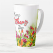 Elegante kleurrijke Moederdag ontwerp mok (Rechterhoek)