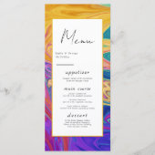 Elegante Kleurrijke Naadloze Abstracte Moderne Tro Menu (Voorkant)