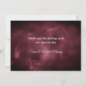 Elegante kleurrijke nepsierglans bedankkaart (Achterkant)