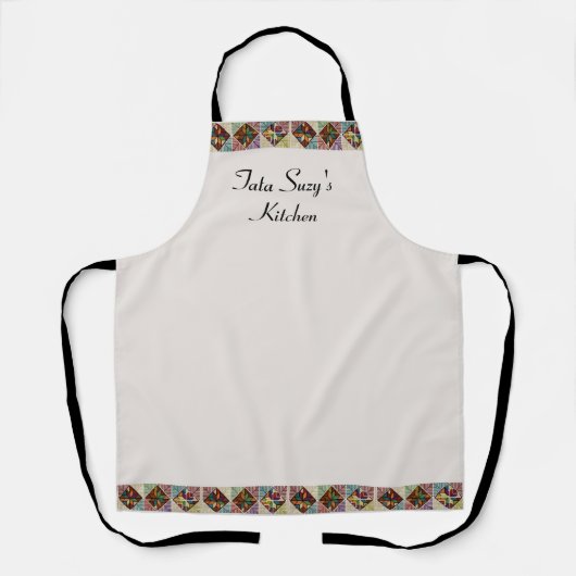 Elegante kleurrijke Palestijnse Tatez Schort (Voorkant)