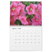 Elegante Kleurrijke Petunias Botanische Kalender (Feb 2026)