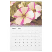 Elegante Kleurrijke Petunias Botanische Kalender (Jan 2026)