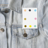 Elegante kleurrijke Polka Dot Pattern Button (Insitu)