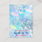 Elegante Kleurrijke Rainbow Crystal Sieraden Displ Visitekaartje (Achterkant)