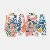 Elegante kleurrijke Retro  Bloemen Bedankdoosjes (Uitgevouwen)