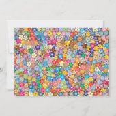 Elegante kleurrijke Rozen Boho Floral Vrijgezellen Kaart (Achterkant)