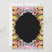 Elegante Kleurrijke Rozen Botanische Bloemen Bruil Save The Date (Achterkant)