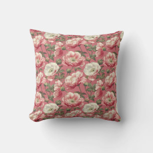 Elegante Kleurrijke Stijlvolle Romantische Bloemri Kussen