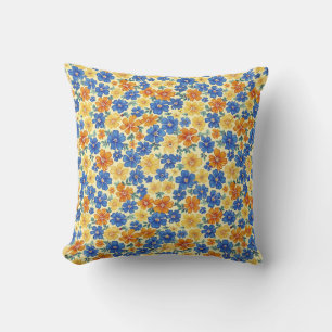 Elegante Kleurrijke Stijlvolle Romantische Bloemri Kussen