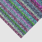 Elegante kleurrijke strepen Glitter Tissuepapier (Detail)