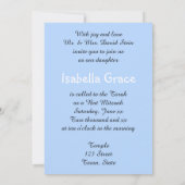 Elegante Kleurrijke Vlinders, Aangepaste Bat Mitzv Kaart (Achterkant)