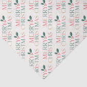 Elegante kleurrijke vrolijke kerst groen bladeren tissuepapier (Detail)