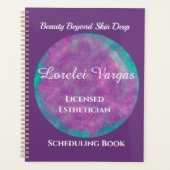 Elegante kleurrijke Waterverf estheticus Planner (Voorkant)