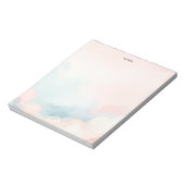 Elegante Kleurrijke Waterverf Sky Scene Notitieblok (Linkerzijde)