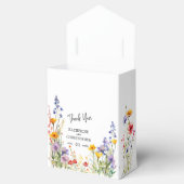 Elegante kleurrijke wilde bloemen bruiloft Dank u Bedankdoosjes (Geopend)