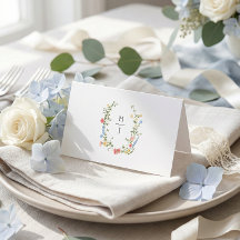 Elegante Kleurrijke Wilde Bloemen Bruiloft