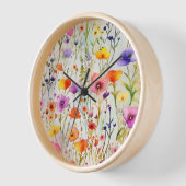 Elegante kleurrijke wilde bloemen waterverf (Hoek)