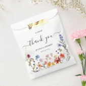 Elegante kleurrijke wildflower bruiloft bedankzakje (Gezegeld)