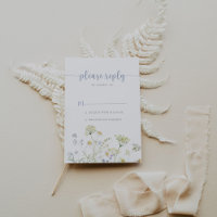 Elegante kleurrijke Wildflower RSVP