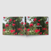 Elegante Klimmende Rode Rozen Gastenboek (Volledig)